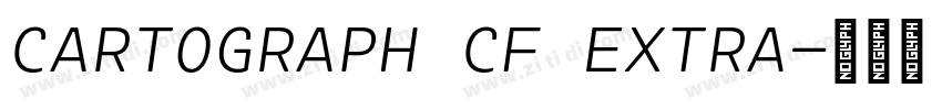 CARTOGRAPH CF EXTRA字体转换